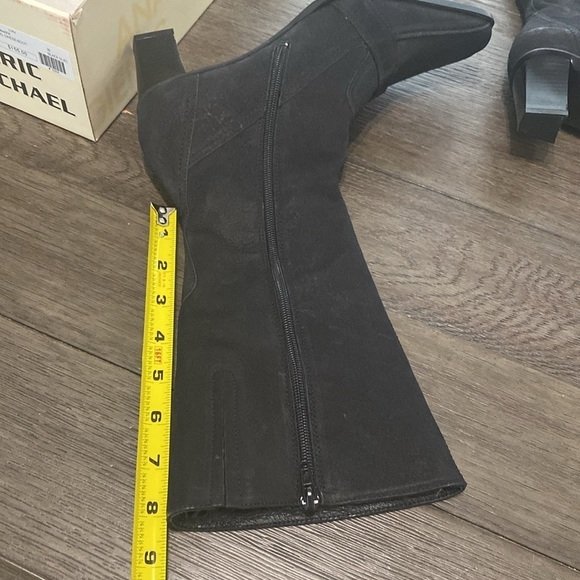 NWT Eric Michael Denmark Heel Black Dress Boot | Calf Height | Size 41/9 - Picture 9 of 12